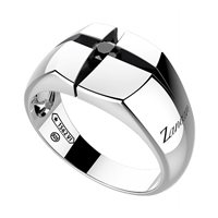 Ringe Zancan Herr Cosmopolitan in Silber Zirconia EXA164 - EXA164-23